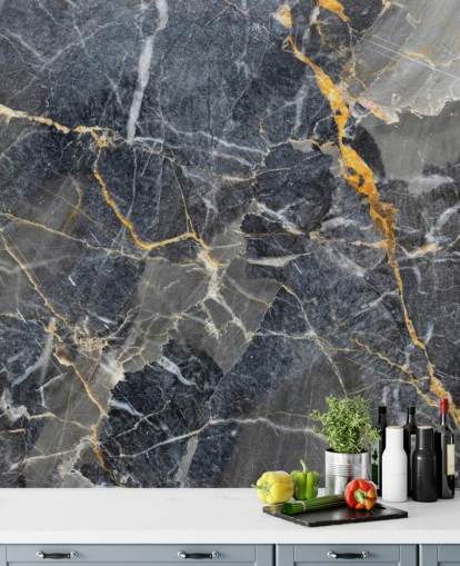 grey and gold marble wallpaper mural called Grey with Gold Marble for bathrooms or kitchens grey and gold marble wallpaper mural called Grey with Gold Marble for bathrooms or kitchens