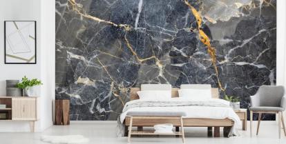 Papier Peint Effet Marbre Gris Raffiné 9086547067111