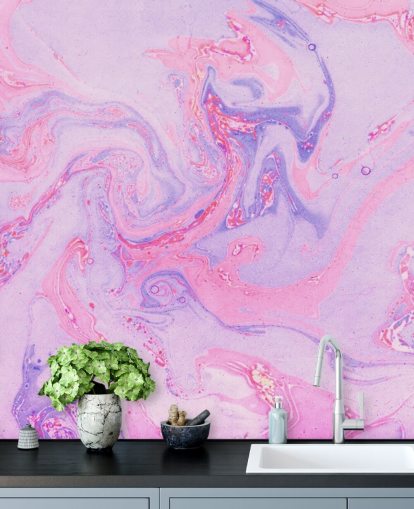 Pink og Lilla Marmor Baggrund