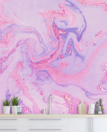 Pink og Lilla Marmor Baggrund