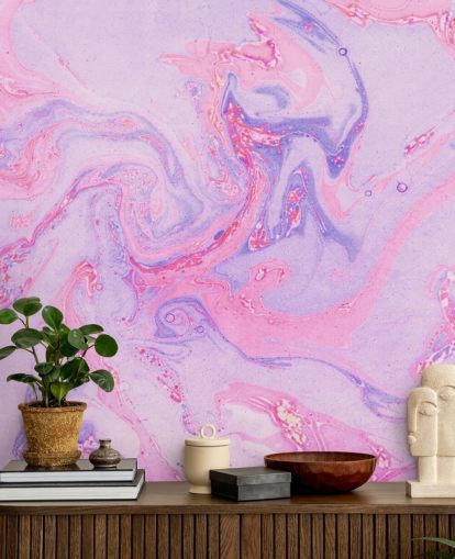 Pink and Purple Marble Wallpaper
