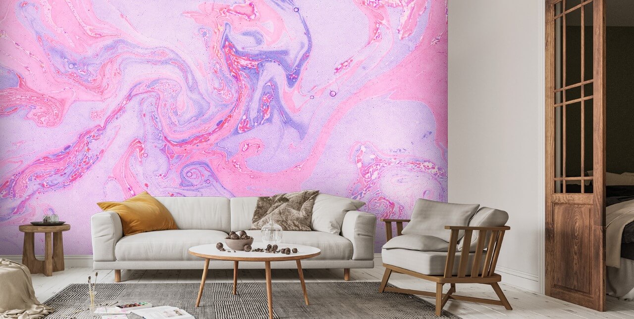 Pink and Purple Marble Wallpaper Wallsauce US