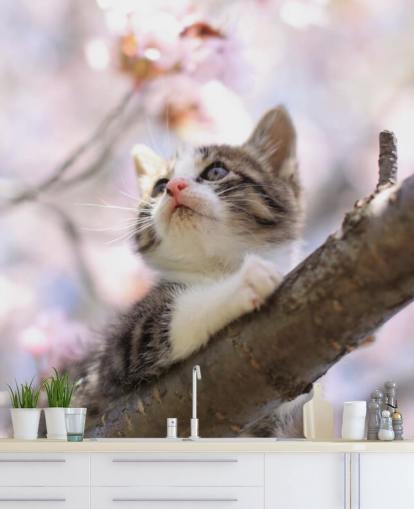 Mural de pared Rama de árbol en flor