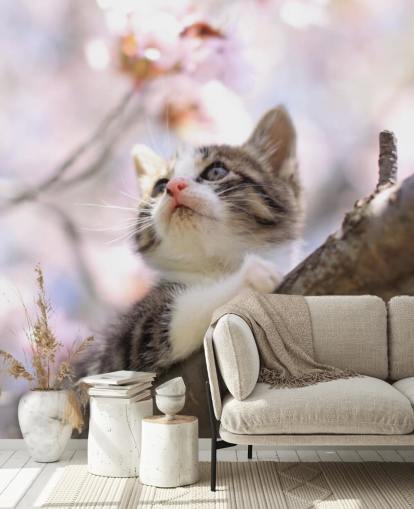 Mural de pared Rama de árbol en flor