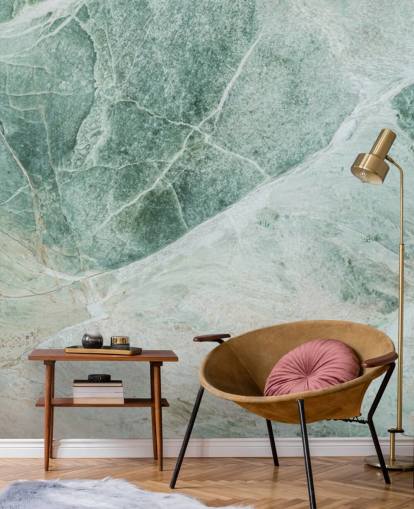 papier peint mural à effet marbre vert et blanc appelé Marble Greens pour les chambres, les salons et les salles de bain papier peint mural à effet marbre vert et blanc appelé Marble Greens pour les chambres, les salons et les salles de bain