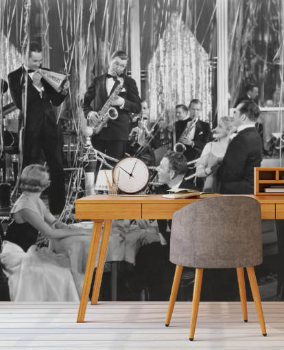 sort og hvid foto af band tapet