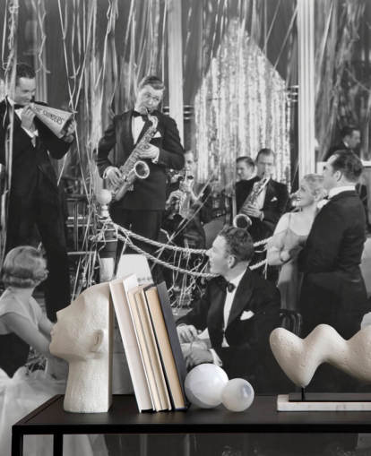 black and white photo of band wallpaper