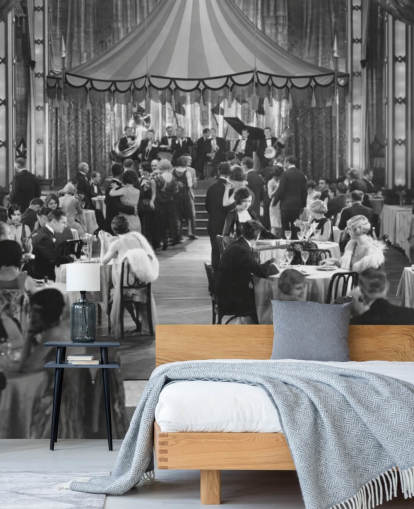 Mural de pared Fotografía en blanco y negro de la década de 1920