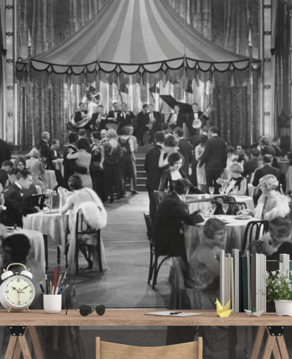 Mural de pared Fotografía en blanco y negro de la década de 1920