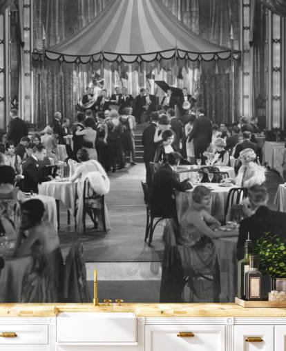 Mural de pared Fotografía en blanco y negro de la década de 1920