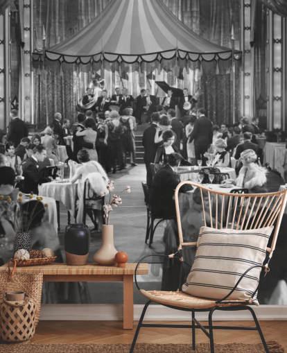 Mural de pared Fotografía en blanco y negro de la década de 1920