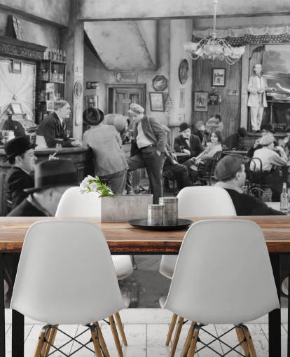 Watering Hole Vintage Photo Wallpaper