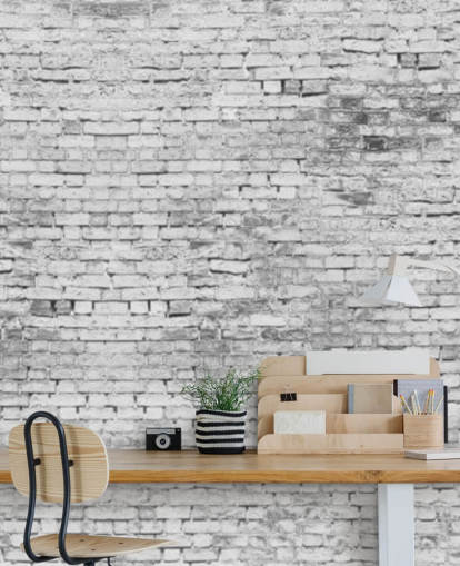 Papier peint mural 3D blanc et gris Papier peint mural 3D blanc et gris