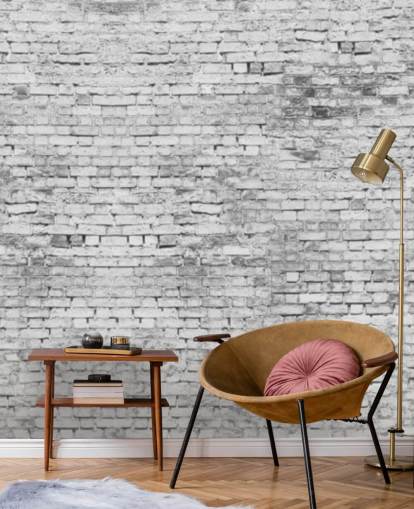 Papier peint mural 3D blanc et gris Papier peint mural 3D blanc et gris