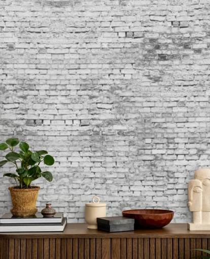 Papel pintado de pared 3D blanco y gris Papel pintado de pared 3D blanco y gris