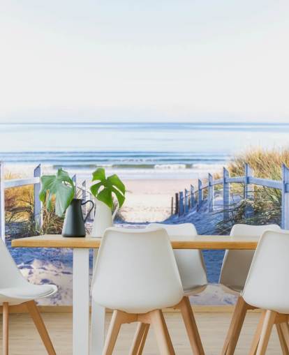 Decorazione murale con spiaggia a Rügen