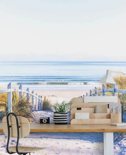 Decorazione murale con spiaggia a Rügen