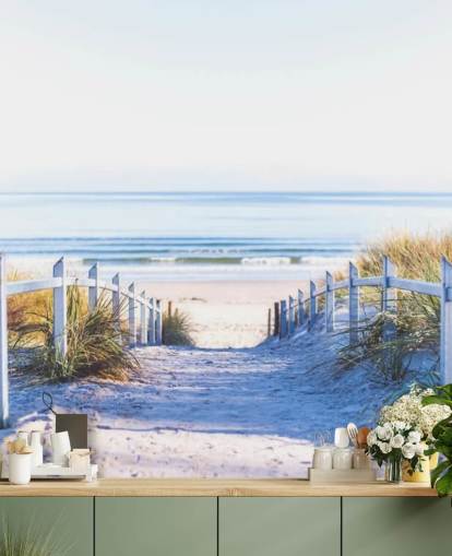 Decorazione murale con spiaggia a Rügen