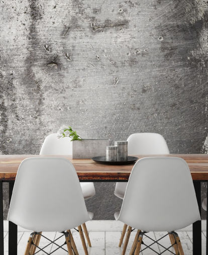 Papier peint mural argent