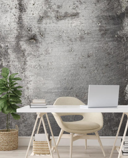 Silver Wallpaper Mural