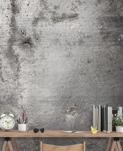 Papier peint mural argent