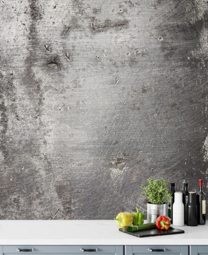 Papier peint mural argent