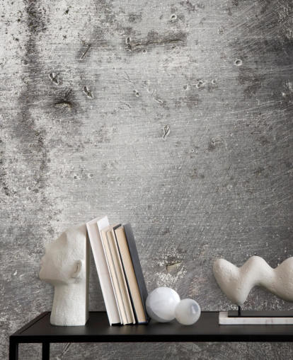 Silver Wallpaper Mural