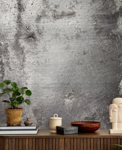 Silver Wallpaper Mural Silver Wallpaper Mural