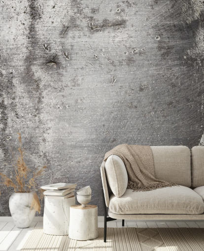 Silver Wallpaper Mural