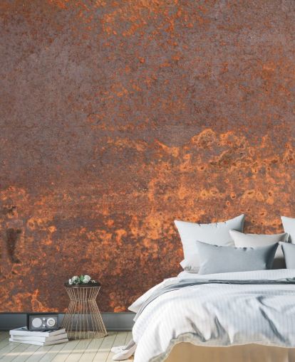 oranssi metalli mukautettava taustakuvamaalaus nimeltä Rusty Metal keittiöihin ja oleskelutiloihin oranssi metalli mukautettava taustakuvamaalaus nimeltä Rusty Metal keittiöihin ja oleskelutiloihin