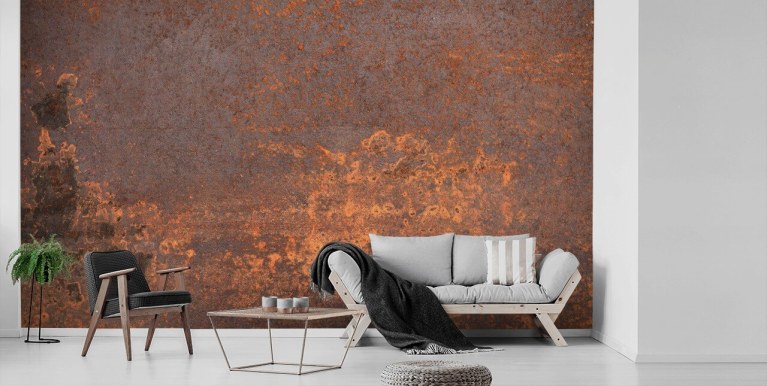 Metal & Rust Effect Wallpaper | Wallsauce AU