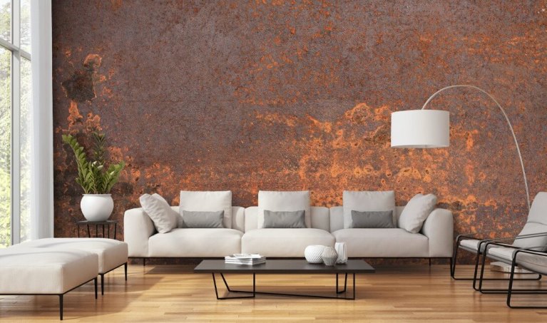 Metal & Rust Effect Wallpaper | Wallsauce US
