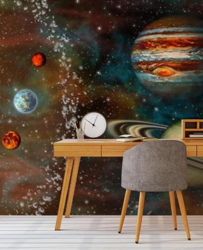 Papel de parede 3D Widescreen Solar System