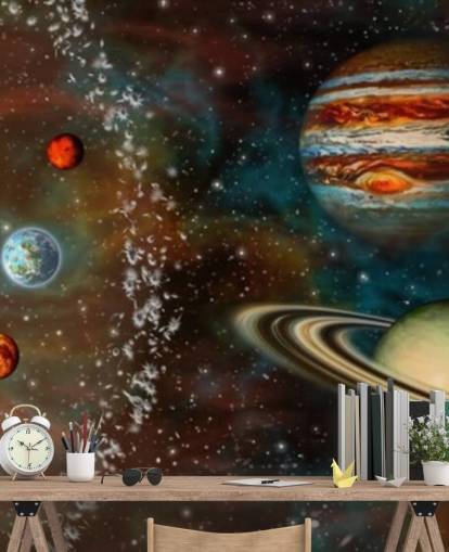 Papel de parede 3D Widescreen Solar System Papel de parede 3D Widescreen Solar System