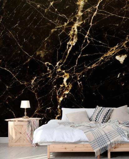 carta da parati murale in marmo nero e oro personalizzabile chiamata Black and Gold Smooth per cucine carta da parati murale in marmo nero e oro personalizzabile chiamata Black and Gold Smooth per cucine
