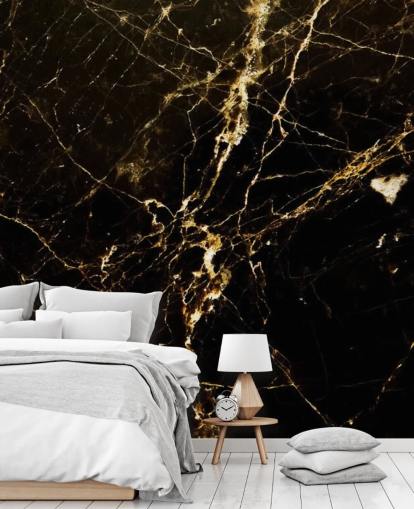 svart och guld anpassningsbar marmor tapetväggmålning kallad Black and Gold Smooth för kök svart och guld anpassningsbar marmor tapetväggmålning kallad Black and Gold Smooth för kök