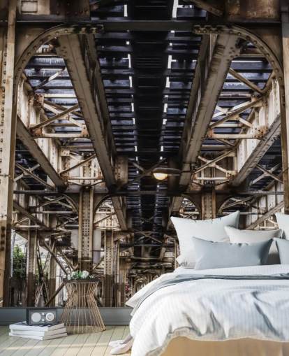 Fondo de pantalla 3D debajo del puente subterráneo