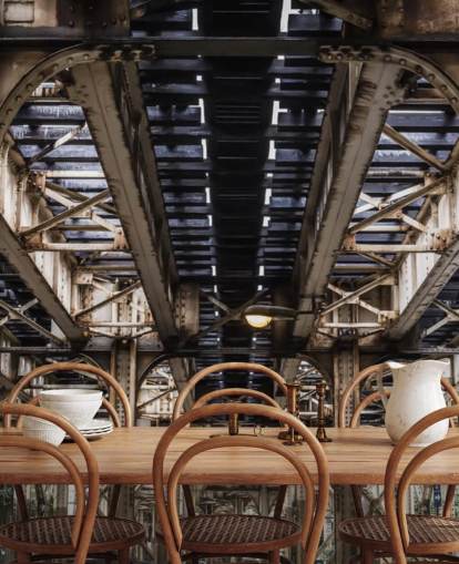 3D Underneath Subway Bridge Wallpaper