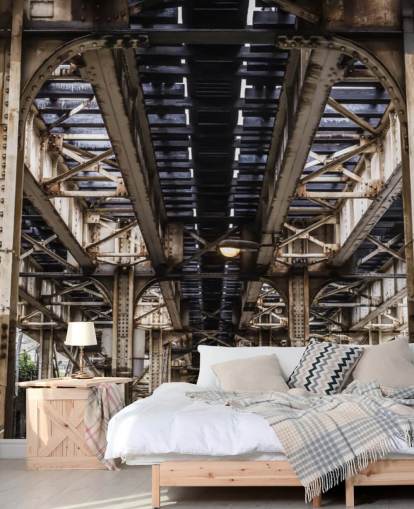 Fondo de pantalla 3D debajo del puente subterráneo