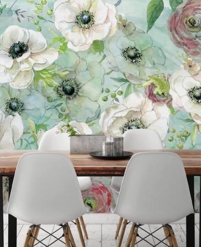 White and Pink Flowers Wallpaper White and Pink Flowers Wallpaper