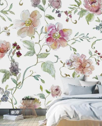 Pink Floral Wallpaper