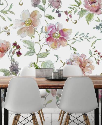 Pink Floral Wallpaper