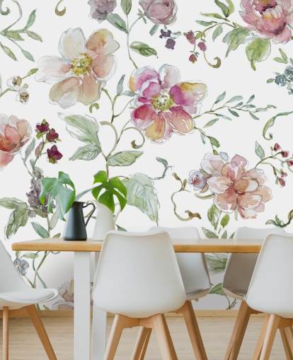 Pink Floral Wallpaper