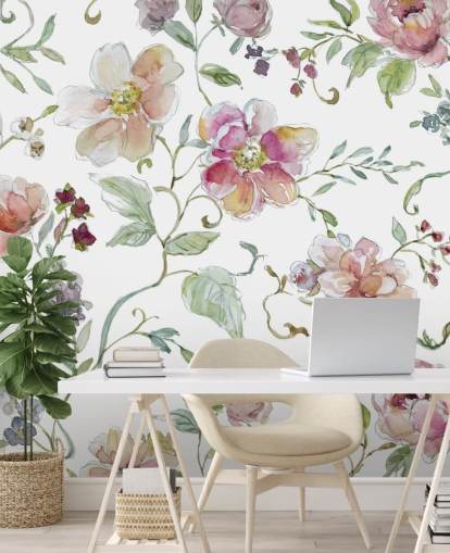 Pink Floral Wallpaper