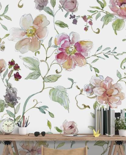 Pink Floral Wallpaper