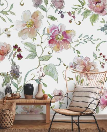 Pink Floral Wallpaper