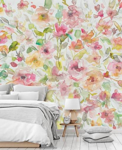 Farverige Flower Baggrund Farverige Flower Baggrund