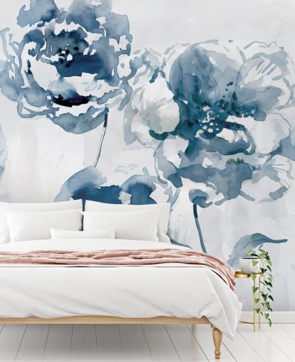 Papier peint Blue Roses
