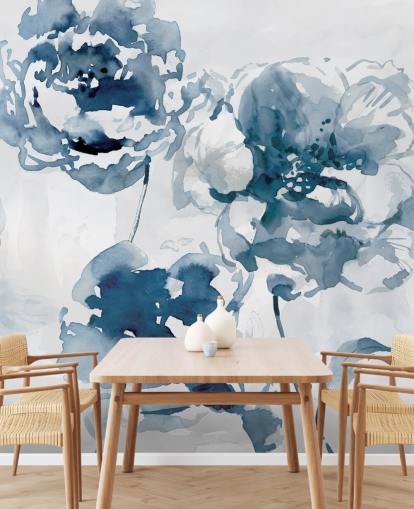 Papier peint Blue Roses