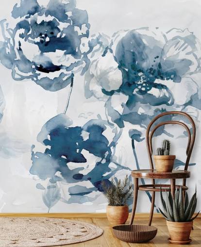 Papier peint Blue Roses